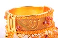 Gold bangle Royalty Free Stock Photo
