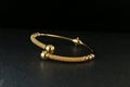 Gold Bangle Jewellery Royalty Free Stock Photo