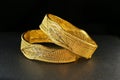 Gold Bangle Jewellery Royalty Free Stock Photo