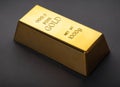 Gold bar close-up Royalty Free Stock Photo