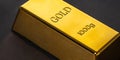 Gold bar close-up Royalty Free Stock Photo