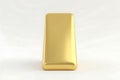Gold bar isolated on white background representing wealth and financial security Royalty Free Stock Photo