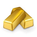 Gold Bar Stack Finance Investment Treasure Vector