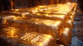 Gold Bars Close-up Royalty Free Stock Photo