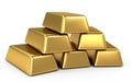 Gold bars and coins