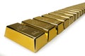 Gold bars and Financial concept