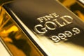 Gold bars and Financial concept