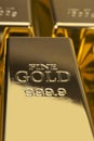 Gold bars and Financial concept