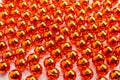 Gold beads close-up background Royalty Free Stock Photo