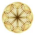 Gold Beautiful Decorative Ornate Mandala