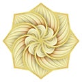 Gold Beautiful Decorative Ornate Mandala