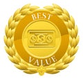 Gold Best Value Winner Laurel Wreath Medal