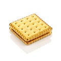 Gold Biscuits Icon Isolated on White Background Royalty Free Stock Photo