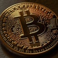 Gold bitcoin physical bitcoin-cryptocurrency and gold nugget grain