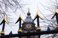 Birmingham cathedral behind the railings Royalty Free Stock Photo