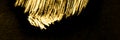 Gold Black Oil Brush Stroke. Hand Made Brown Royalty Free Stock Photo