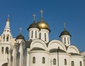 Gold and black onion domes of Havana`s Orthodox Church