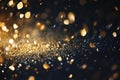 gold and black particles continuously flowing in a looping pattern, creating a mesmerizing video Royalty Free Stock Photo