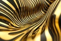 gold and black particles continuously flowing in a looping pattern, creating a mesmerizing video Royalty Free Stock Photo