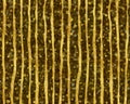 Gold Black Torn Stripes Faux Foil Metallic Pattern