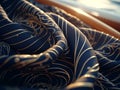 Gold and blue fabric