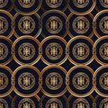 Gold and blue patterned background Royalty Free Stock Photo