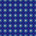 Gold blue star of david background pattern Royalty Free Stock Photo