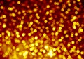 Gold blurred bokeh background, bright, light, glitter, night, yellow, orange, circles, spots, holiday Royalty Free Stock Photo