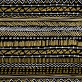 Gold boho seamless pattern retro tribal background