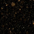 Gold bokeh on dark background. Glitter gold de-focused lights on black background. EPS 10 Royalty Free Stock Photo