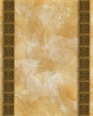 Gold Border on Floral Background