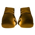 Gold Boxing Gloves Royalty Free Stock Photo