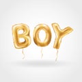 Gold boy balloons