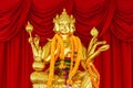 gold Brahma statue