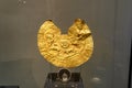 Gold breastplate from Chernozem in the archaeological museum in Plovdiv, Bulgaria