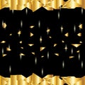Gold bright crystal abstract background Royalty Free Stock Photo