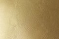 Gold or Bronze Natural Leather Background. Shiny yellow leaf gold foil texture background. Place for Text