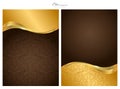 Gold and brown abstract background Royalty Free Stock Photo