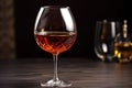 Gold brown whiskey wooden alcohol drink liquid brandy scotch bourbon dark cognac beverage Royalty Free Stock Photo