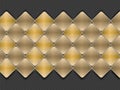 Gold brushed metal mosaic panel Royalty Free Stock Photo