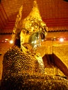 Gold Buddha fully covered with Golden Jewelly Royalty Free Stock Photo