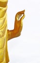 Gold buddha hand Royalty Free Stock Photo