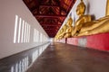 Gold buddha inside interior temple