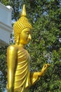 Gold Buddha statue, buddhism religion Royalty Free Stock Photo