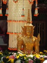 Phra Somdej Ong Prathom the dold Buddha statue.