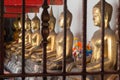 Gold Buddha Statue in Public Temple in Thailand. Royalty Free Stock Photo