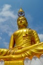 Gold Buddha statue in Tiger Cave Temple Thailand Royalty Free Stock Photo
