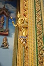 Gold Buddhist Building Wat Buakwan temple in bangkok thailand