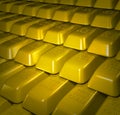 Gold bullion bars Royalty Free Stock Photo