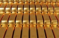 Gold bullion bars. Financial concept Royalty Free Stock Photo